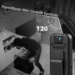 Cep Vücut Tipi Güvenlik Kamerası , Mini Vücut Kamerası 1080P, Güvenlik Görevlisi için LED Gösterge Işığı Ile Cep Video Kamera Giyilebilir Gizli Kamera, Yürüyüş kamerası, Döndürülebilir Lensli