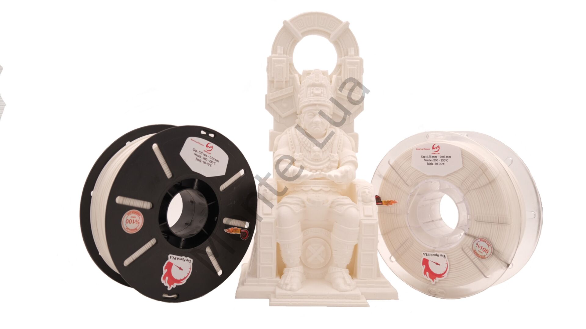 Monte Lua 1.75 mm Pla Filament - Beyaz 1 Kg