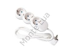VEA, 3lü 1.5 Metre Grup Priz Uzatma Kablosu, Çocuk Korumalı, Topraklı Priz - 3500 Watt, 10 Amper, Beyaz Renk (1,5 metre)