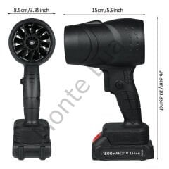 48 Volt 4000mAh Mini Jet Turbo Hava Üfleyici Fan, Yüksek Güçlü, Toz Üfleyici, Güçlü Üfleyici,