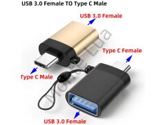 USB3.0 to Type C Çevirici Dönüştürücü OTG Adaptör, Süper Hızlı,