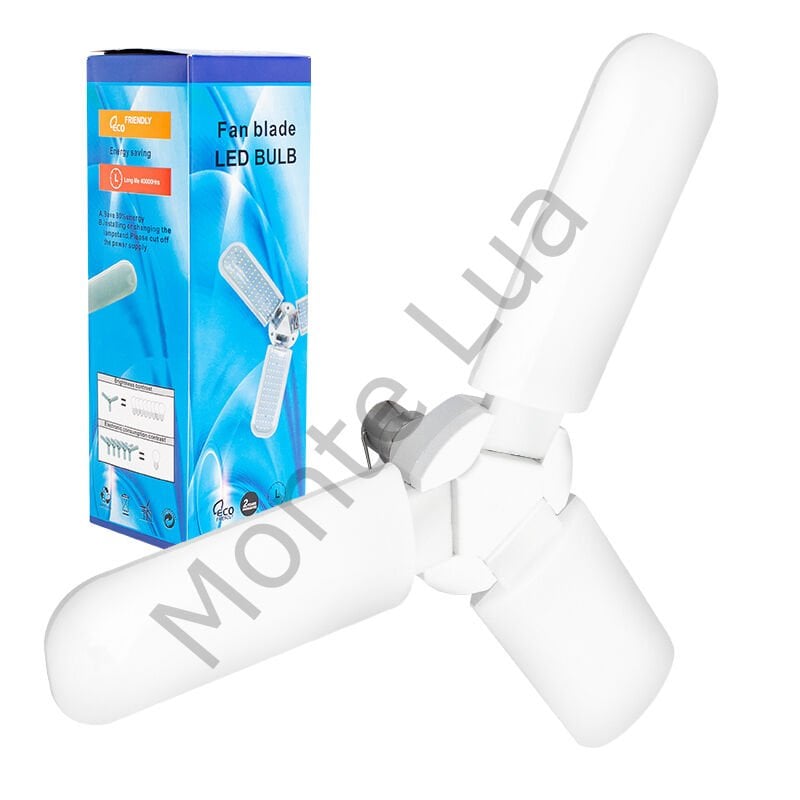 12 Volt, 60 Watt, Akü Maşalı, Pervane Aydınlatma, Beyaz