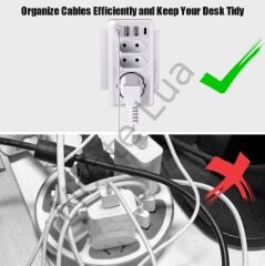 7'si 1 arada çoklu priz, USB priz, Type-C + 3 Usb'li Çoklu Priz,