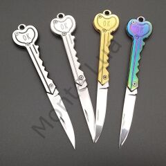 Paslanmaz Çelik, Katlanır, Cep Çakısı, Outdoor Kamp Bıçağı, Anahtarlıklı, 12 cm