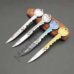 Paslanmaz Çelik, Katlanır, Cep Çakısı, Outdoor Kamp Bıçağı, Anahtarlıklı, 12 cm