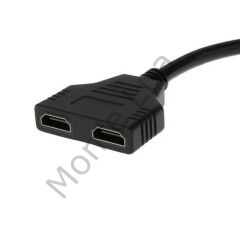 HDMI Splitter Adaptör Kablosu, Erkek-Hdmi Dişi X 2 Adaptör 30 Cm Kablo Çoklayıcı Splitter, Aynı Anda İki Aynı TV'yi Destekler 1080P