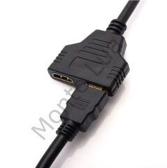 HDMI Splitter Adaptör Kablosu, Erkek-Hdmi Dişi X 2 Adaptör 30 Cm Kablo Çoklayıcı Splitter, Aynı Anda İki Aynı TV'yi Destekler 1080P