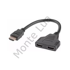 HDMI Splitter Adaptör Kablosu, Erkek-Hdmi Dişi X 2 Adaptör 30 Cm Kablo Çoklayıcı Splitter, Aynı Anda İki Aynı TV'yi Destekler 1080P