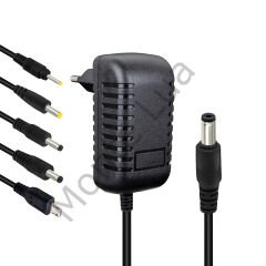 S-Link SLX-52A 5-9-12 Volt - 2 Amper Çok Uçlu Telefon Tablet PC Akü Akıllı Şarj Adaptörü
