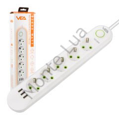 Akım Korumalı Priz, 5'li Çoklu Priz, 3 Usb, 1.5 Mt Kablo, Anahtarlı Grup Priz, Usb Li Priz, Isıya Dayanıklı, 3000 Watt Gücünde