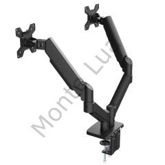Powermaster 13-32 '' LCD / LED Monitör Çift Tutucu, Kol Amortisörlü, Vesa, Monitör Standı 2-20 Kg, Stand Askı Aparatı,