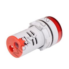 intercom AD22-22V-DC 22MM Kırmızı Mini Yuvarlak Dijital DC Volt Ölçer