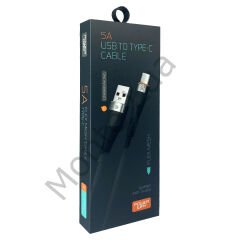 Powerway HC05 Örgülü 5 Amper USB TO Type- C 1 Metre Şarj Data Kablosu