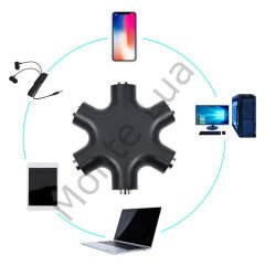 6'LI, 3.5mm Stereo, AUX, Çoklayıcı