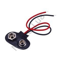 9 Volt Pil Başlığı 10 Cm Kablolu, 5 Adet,  IC-232,
