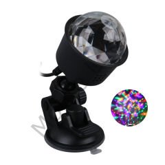 Projeksiyon Atmosferli, Usbli, 4 Watt, Sihirli, Rgb Led, Disko Topu,