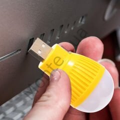 3 Adet, USB, Beyaz, Gece Lambası, Mini Ampul, Aydınlatma, 1,5W, 5V, USB mini ampul, 67x35mm