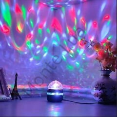 Mini Usb'li, 3 Watt, Sihirli Rgb, Led, Disko Topu,
