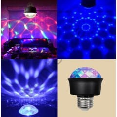 Mini 360 Derece Led 3.3 Watt E27 Duy Rgb Disko Lamba