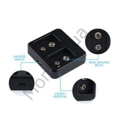 2X9 Volt Lityum Pil Şarj Cihazı DC8.4V/260mA (Li-ion, Li-Po, LiFePO4)