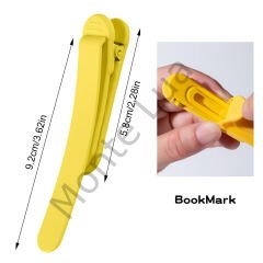 Kitap Okuma Ayracı Silikon, Sarı, 1 Adet,