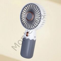 Taşınabilir Elle Tutulabilir, Şarjlı Masa ve El Fanı Vantilatör, Telefon Standlı Mini Fan, 16*8 cm, Hafif Tasarım, Düşük Gürültü Seviyesi