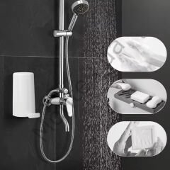 Kalıp Sabun Öğütücü Sabunluk, , sağlam el sabunu, delme gerektirmez, sabun öğütücü, sabun törpüsü, duvar montajı, su geçirmez, mutfak ve banyo için