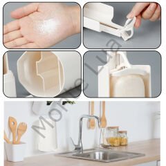 Kalıp Sabun Öğütücü Sabunluk, , sağlam el sabunu, delme gerektirmez, sabun öğütücü, sabun törpüsü, duvar montajı, su geçirmez, mutfak ve banyo için