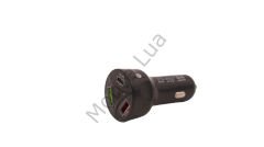 3 Çıkışlı, 2 USB,1 PD Hızlı Çakmaklık Şarj Seti, 55W, Type-c, Siyah