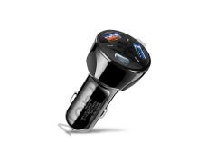 3 Çıkışlı, 2 USB,1 PD Hızlı Çakmaklık Şarj Seti, 55W, Type-c, Siyah