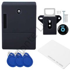 Gizli Çekmece Dolap RFID Kapı Güvenlik Kilidi, akıllı kilit, görünmez kilit, elektronik RFID kart açıklığı, IC kart sensörü, fabrikalar, sauna kütüphaneleri ve ofisler için dolap çekmecesi