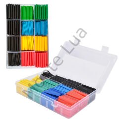 530 Adet 12 Boy Set Isıyla Daralan Makaron, Kablo Koruyucu Set, Elektrik Kablosu için Isıya Dayanıklı Koruyucu, Kutulu, Çeşitli Boyutlarda,