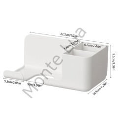 Banyo Rafı, Sabunluk, Diş Fırçası, Saç Kurutma Makinesi Standı, Pratik Depolama Çözümü,
