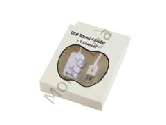 USB Kablolu Ses Kartı 7.1 Sound Çevirici Dönüştürücü, 3.5mm jak girişli,