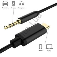 Type-C to 3.5mm Jack Aux Stereo kablo, 1 Metre,