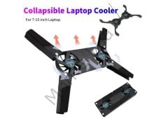 Katlanabilir, Soğutma Pedi, Dizüstü Soğutucu, Çift Fanlı Dizüstü Bilgisayar Standı, USB Powered, 7-15 inç, notebook Soğutucu,