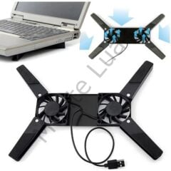 Katlanabilir, Soğutma Pedi, Dizüstü Soğutucu, Çift Fanlı Dizüstü Bilgisayar Standı, USB Powered, 7-15 inç, notebook Soğutucu,