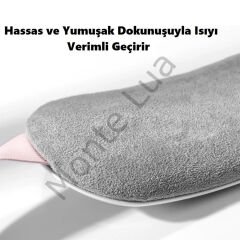 Regl Dönemi Karın Bel Sıcak Isıtma Titreşim Masaj Yastığı Cihazı Kramp Ağrı Kesici 3 Kademeli