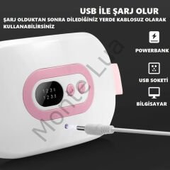 Regl Dönemi Karın Bel Sıcak Isıtma Titreşim Masaj Yastığı Cihazı Kramp Ağrı Kesici 3 Kademeli