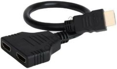 HDMI Splitter Adaptör Kablosu, Erkek-Hdmi Dişi X 2 Adaptör 30 Cm Kablo Çoklayıcı Splitter, Aynı Anda İki Aynı TV'yi Destekler 1080P