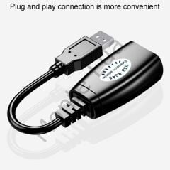 Usb Extrender, 50 Metre Rj45, Usb Uzatma Kablosu, Cat5 – Cat6 uyumlu,