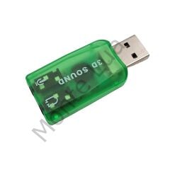 5.1 USB Stereo Ses Adaptörü , Harici Ses Kartı, PC ve Dizüstü Bilgisayar için 3D USB Ses Adaptörü,