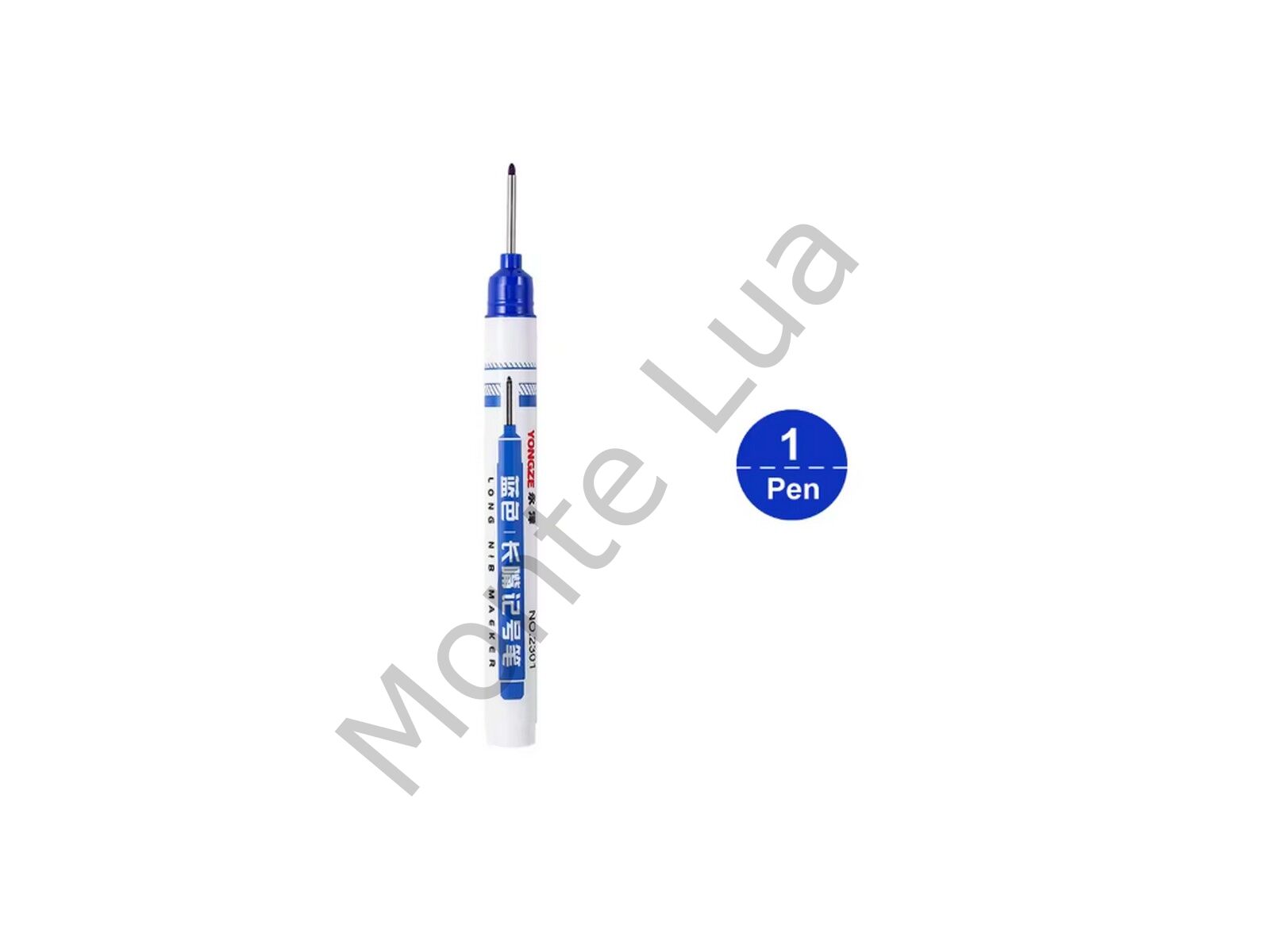 Derin Konum İşaretleme Kalemi, Marangoz, Mobilya, Demir Doğrama, Duvar, 1 Adet, Mavi Renk