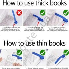 Kitap Okuma Ayracı Silikon, Mavi, 1 Adet,