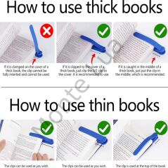 Kitap Okuma Ayracı Silikon, Yeşil, 1 Adet,