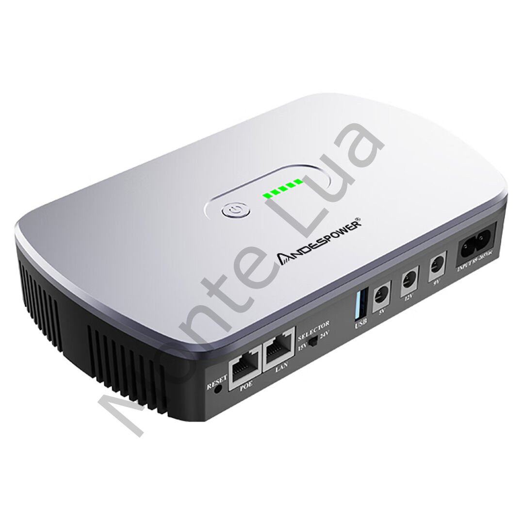 8800mAh Taşınabilir UPS Modem Router Güç Kaynağı LAN POE 15-24V DC 5-9-12V, Andespower, DCF-1018P