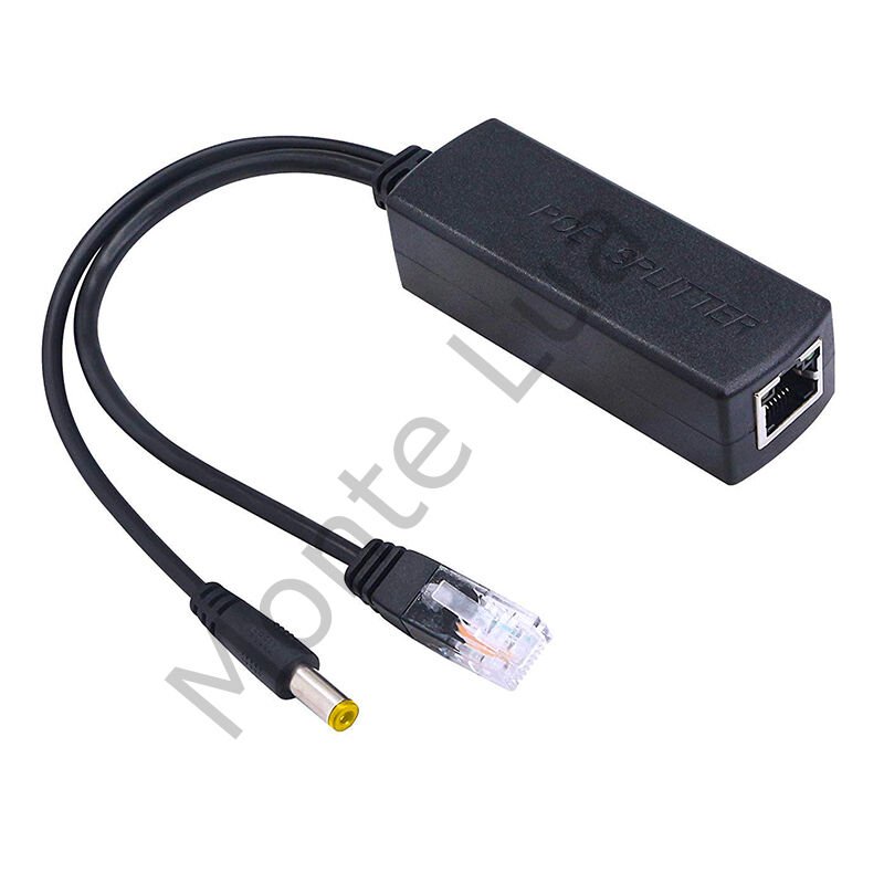 PD48V IP Kamera POE Kablosu Aktif Poe Enjektör Splitter, (IN:DC48V-57V OUT IEEE802.3AF-AT MAX:12V2A)
