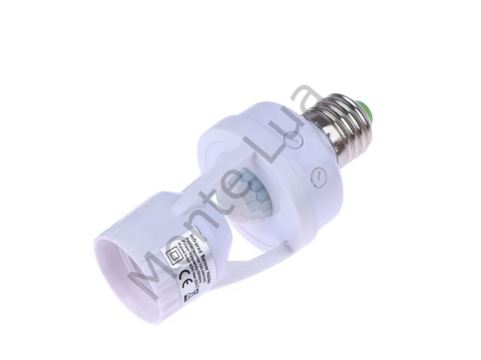 E27 Hareket Sensörlü Lamba Tutucu 110-240Volt 60Watt, Ampul Soket Adaptörü PIR,