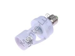 E27 Hareket Sensörlü Lamba Tutucu 110-240Volt 60Watt, Ampul Soket Adaptörü PIR,