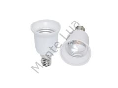 E14 - E27 Duy Dönüştürücü, ABS Plastik, Sıcaklığa ve Korozyona Dayanıklı, Beyaz,